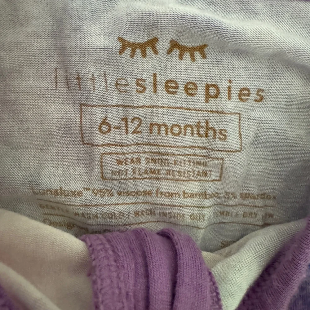 Purple Tie-Dye Kids One Piece Little Sleepies Footie PJS